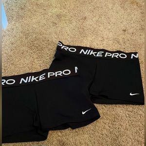 2 pairs of 3” Spandex